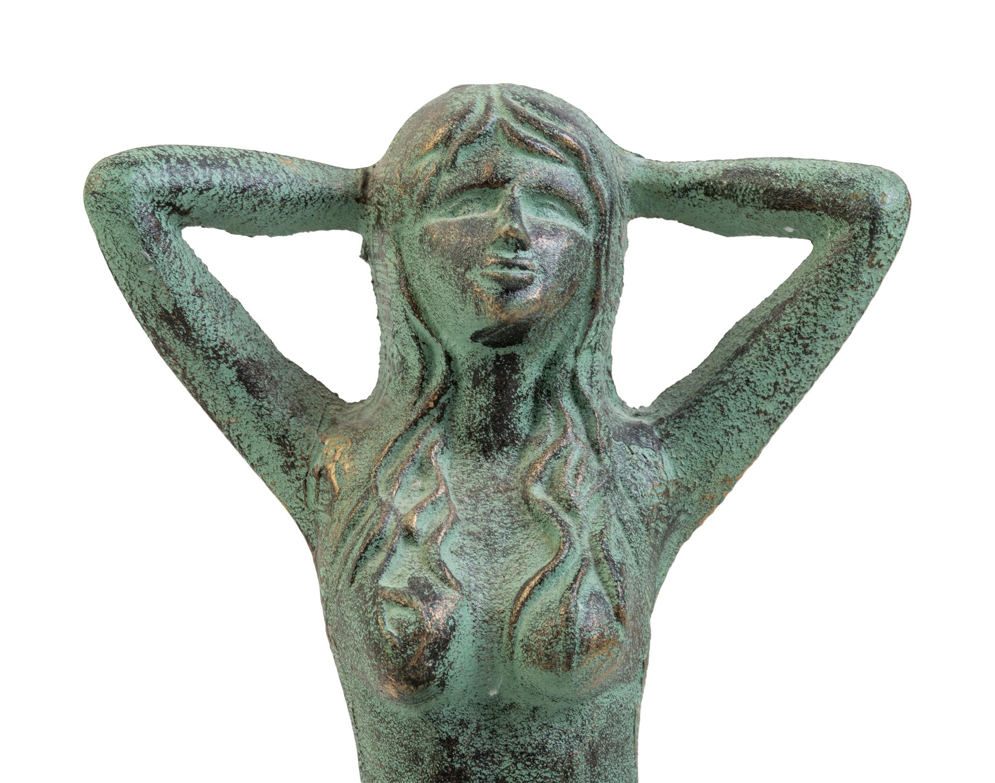An Iron Figure of a Mermaid