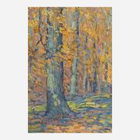 John Fulton Folinsbee (American, 1892–1972) Golden Afternoon (A Triptych)