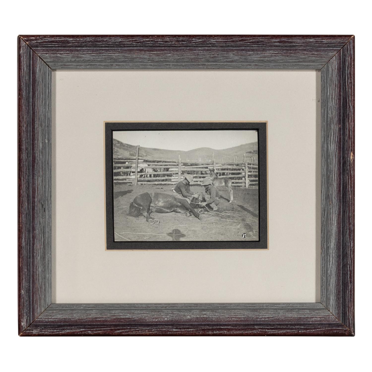 [Western Americana] Huffman, L.A. (1854-1931). A group of 4 collotypes and photographs with western subject matter.