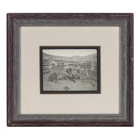 [Western Americana] Huffman, L.A. (1854-1931). A group of 4 collotypes and photographs with western subject matter.