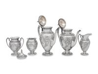 An American Silver Five-Piece Tea and Coffee Service