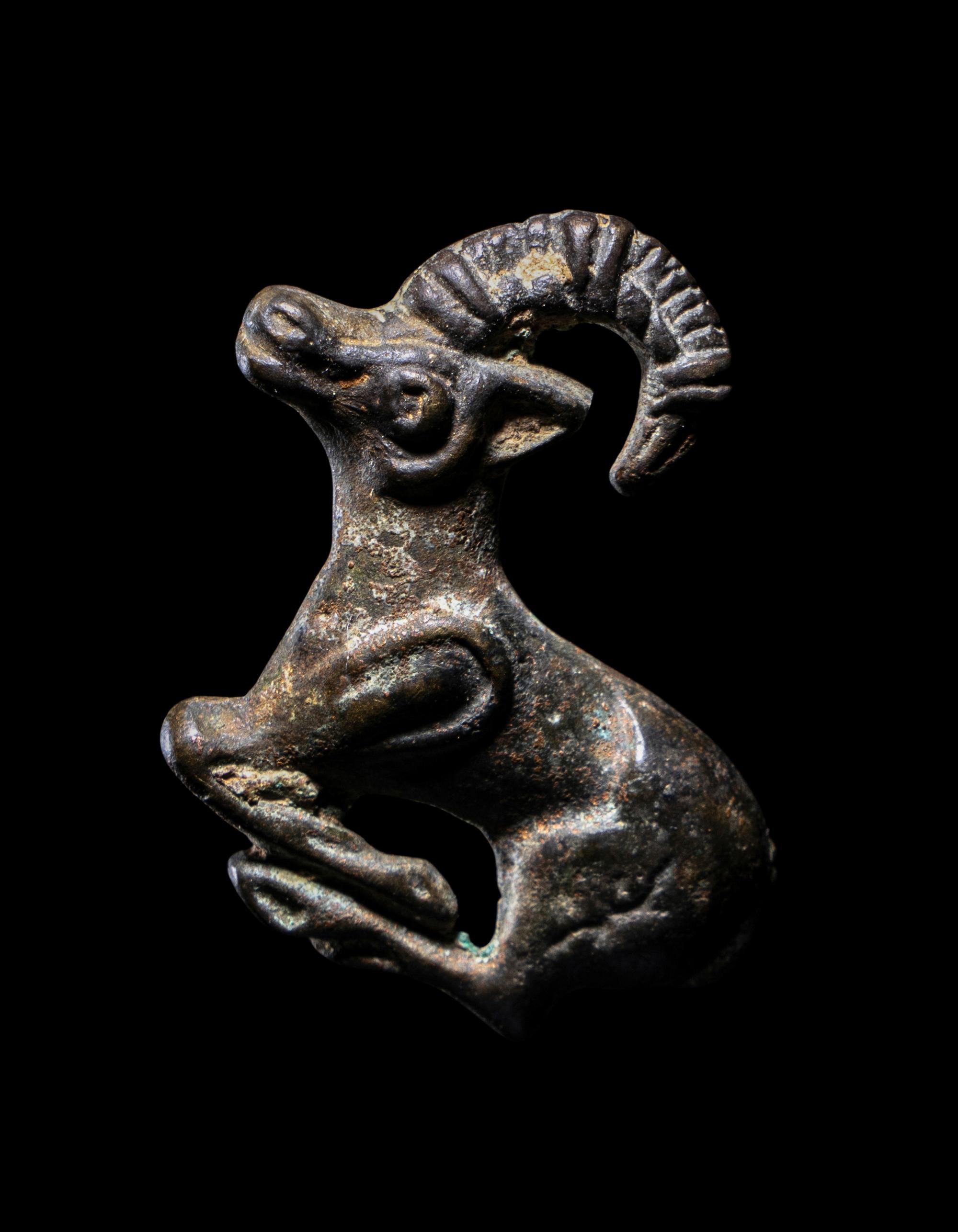 A Luristan Bronze Ibex