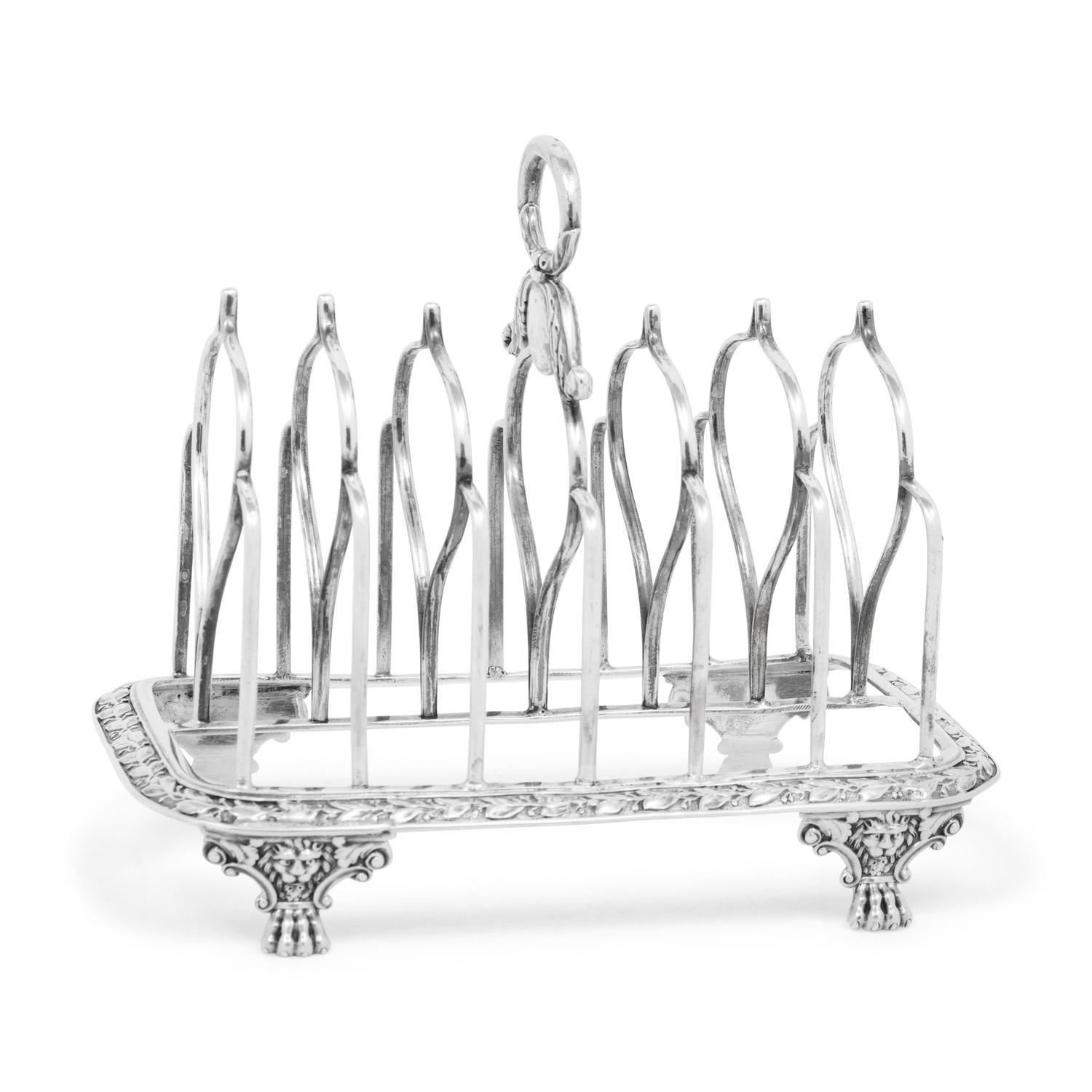 A George III Silver Toast Rack