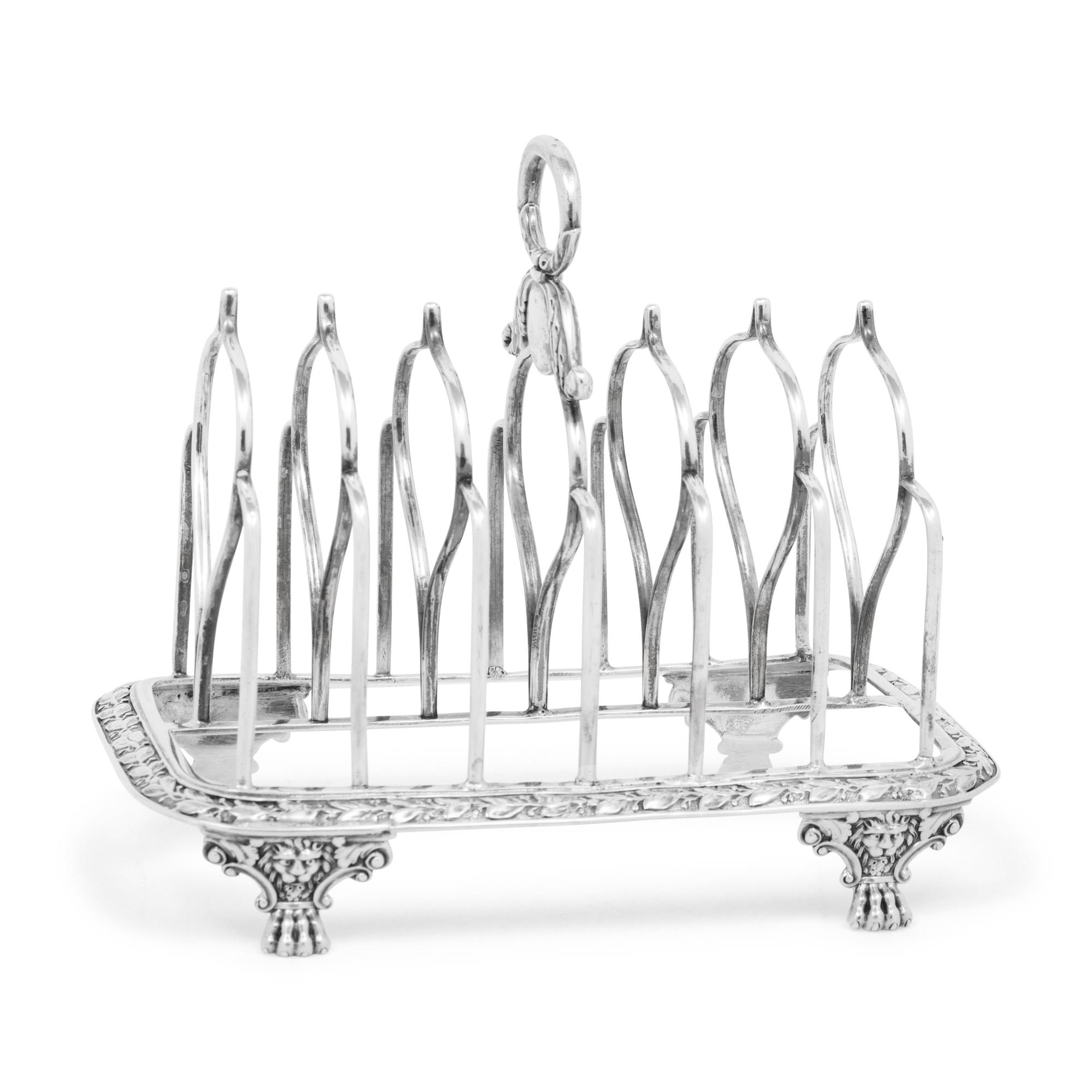 A George III Silver Toast Rack