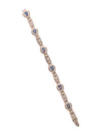 SAPPHIRE AND DIAMOND BRACELET