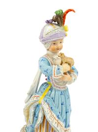 A Group of Meissen Porcelain Girls