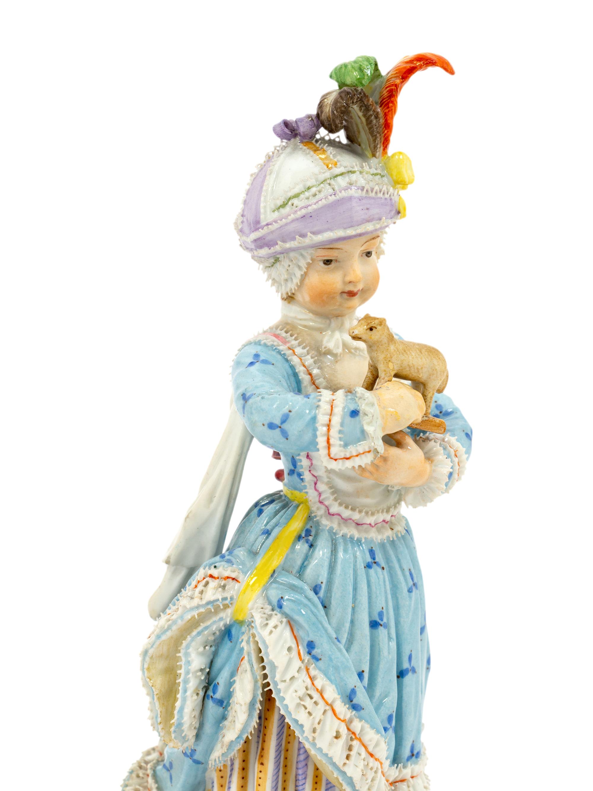 A Group of Meissen Porcelain Girls