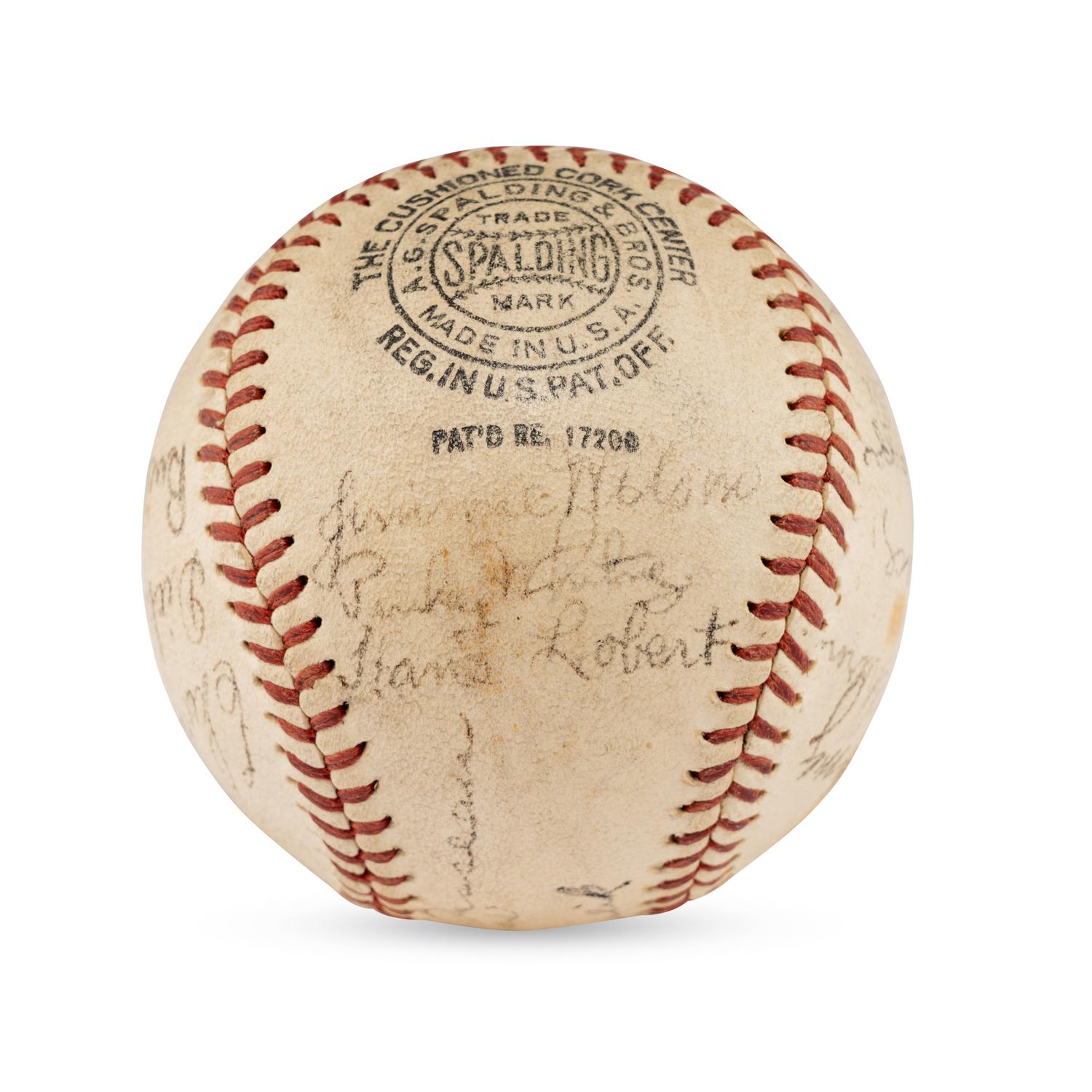 A 1936 Philadelphia Phillies Team Signed Autograph Baseball Featuring Chuck Klein (JSA Letter Of Authenticity)
