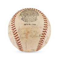 A 1936 Philadelphia Phillies Team Signed Autograph Baseball Featuring Chuck Klein (JSA Letter Of Authenticity)