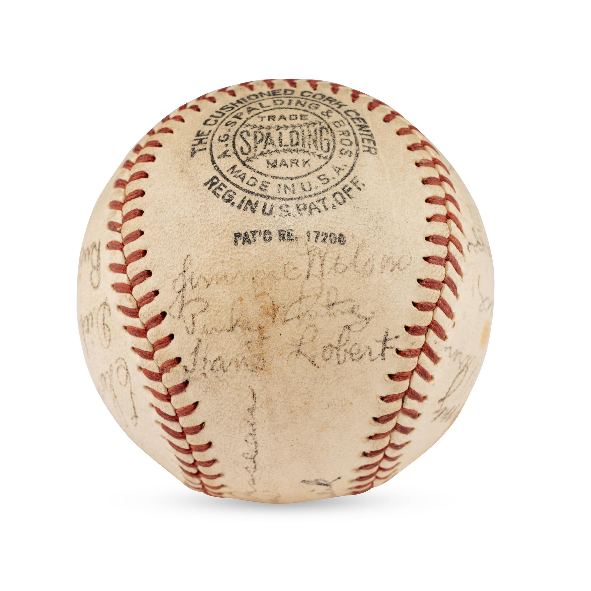 A 1936 Philadelphia Phillies Team Signed Autograph Baseball Featuring Chuck Klein (JSA Letter Of Authenticity)