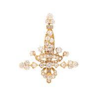 ANTIQUE, YELLOW GOLD AND DIAMOND BROOCH