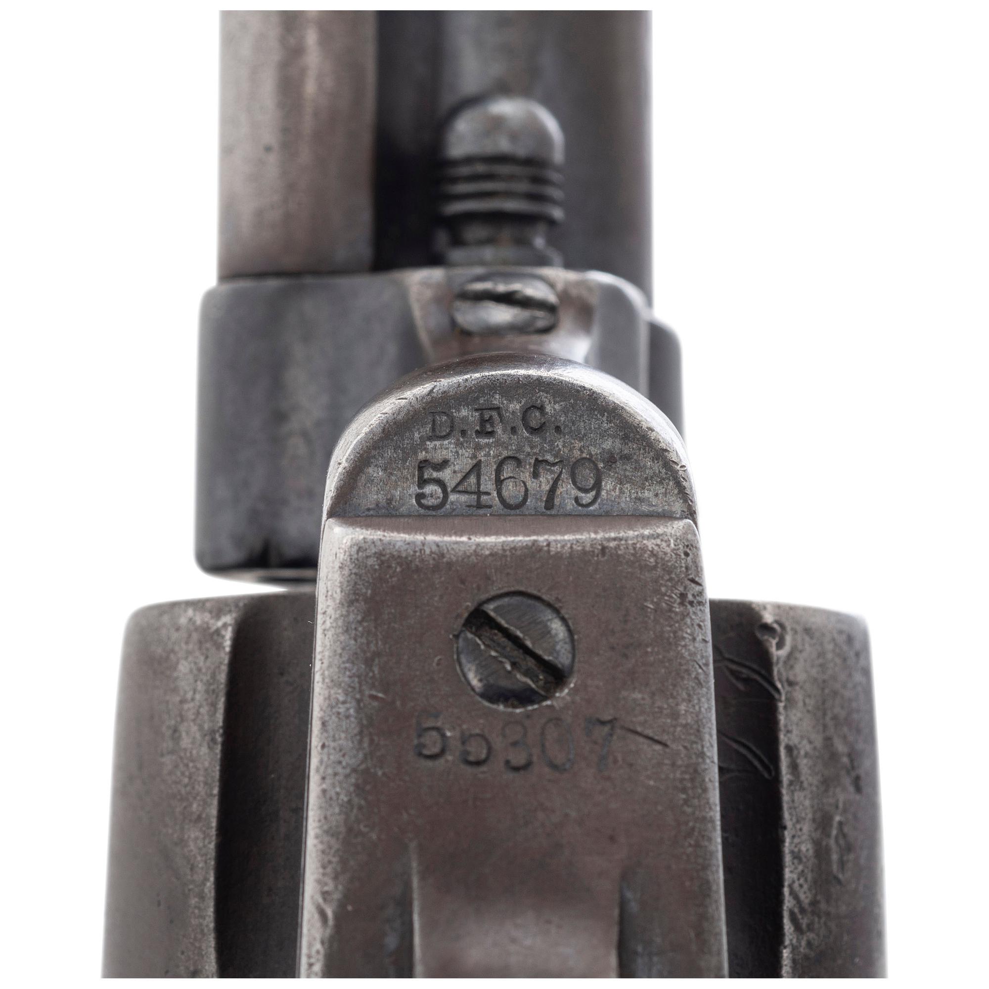Colt Artillery Revolver Martially Marked David F. Clark Inspected Frame