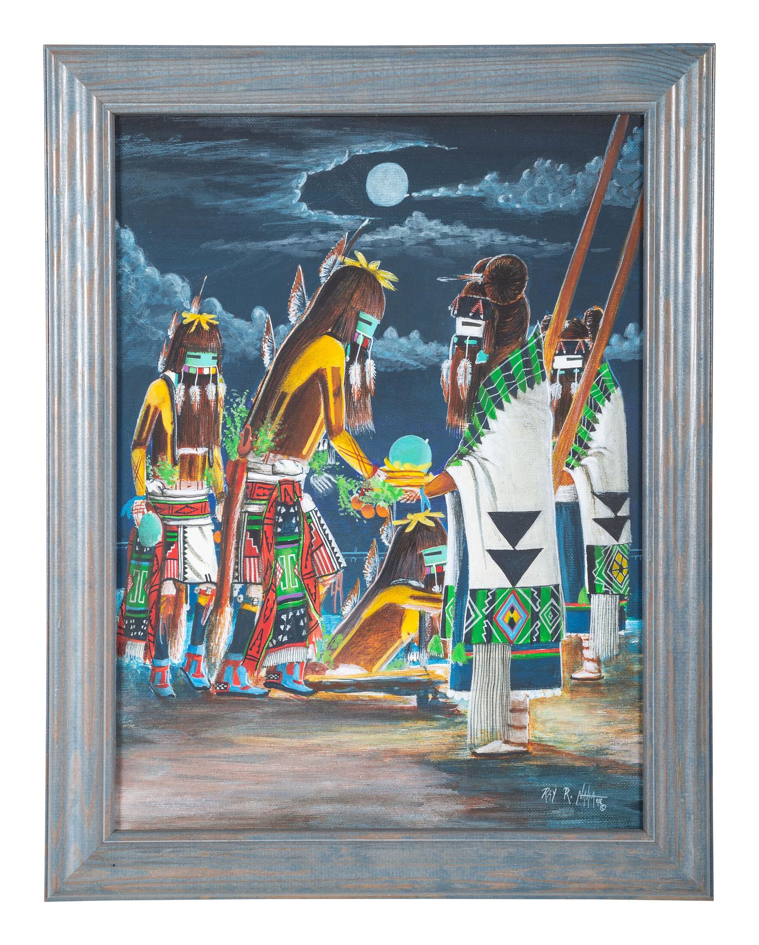 untitled, Longhaired Katsinas with White Corn Maidens
