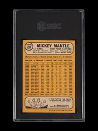 A 1968 Topps Mickey Mantle Baseball Card No. 280 (SGC 4 VG-EX)