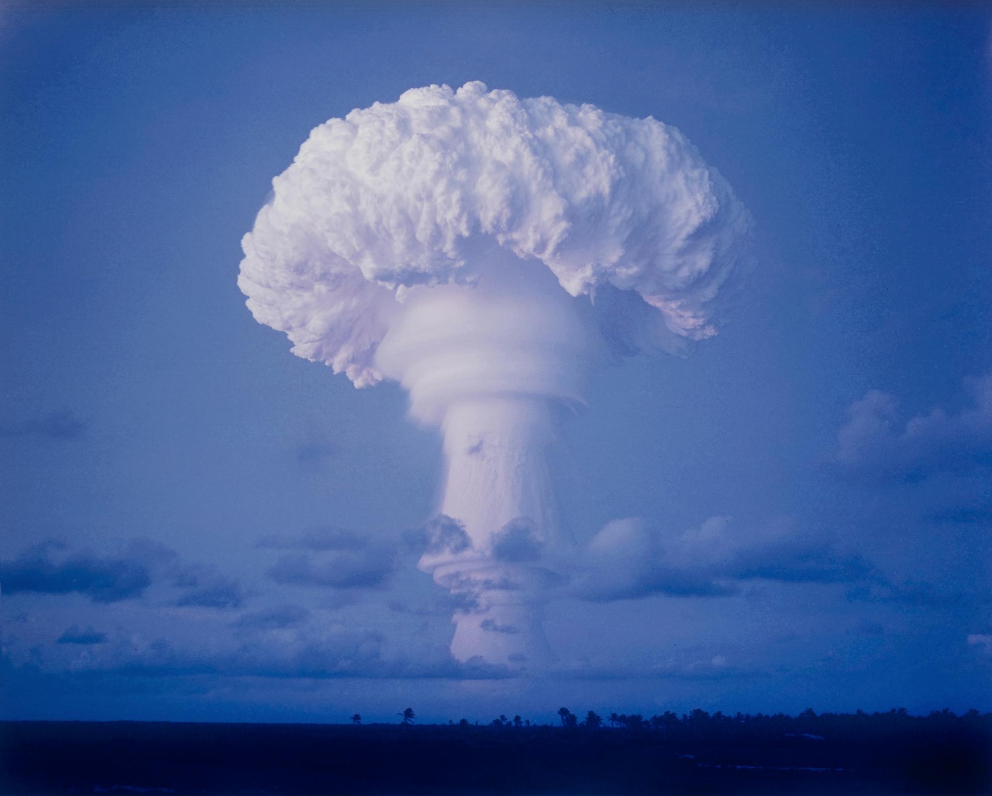 [OPERATION DOMINIC - TRUCKEE TEST]. Photograph from atomic test at Christmas Island June 6, 1962 (but printed 2009).