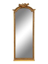 A Louis XVI Style Giltwood Pier Mirror