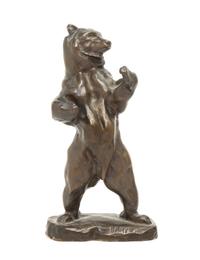 A French Bronze Animalier Figure, AFTER ANTOINE-LOUIS BARYE (1796-1875), Height 9 inches. — AFTER ANTOINE-LOUIS BARYE (1796-1875),