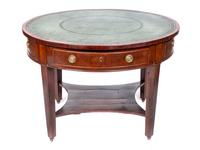 A George III Mahogany Drum Table — 19TH CENTURY