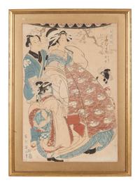 Six Japanese Woodblock Prints