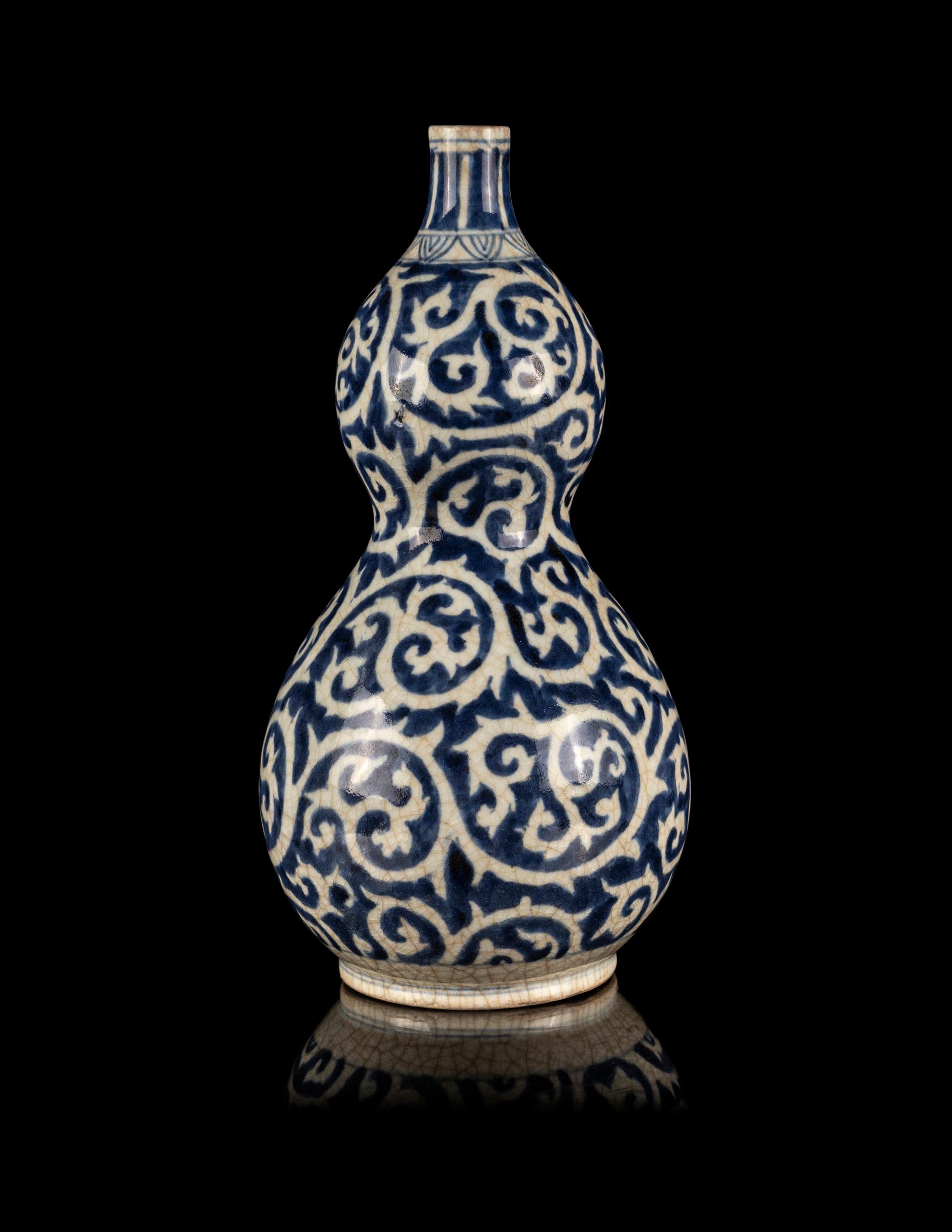 A Japanese Blue and White Porcelain Vase