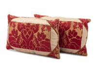 A Pair of Continental Velvet Pillows