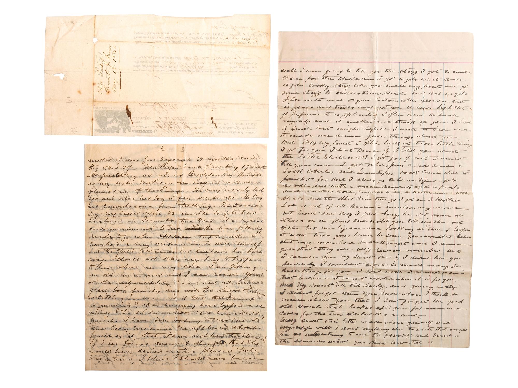 [TRANSPORTATION]. A group of early photographs, imprints, and documents related to transportation, including: