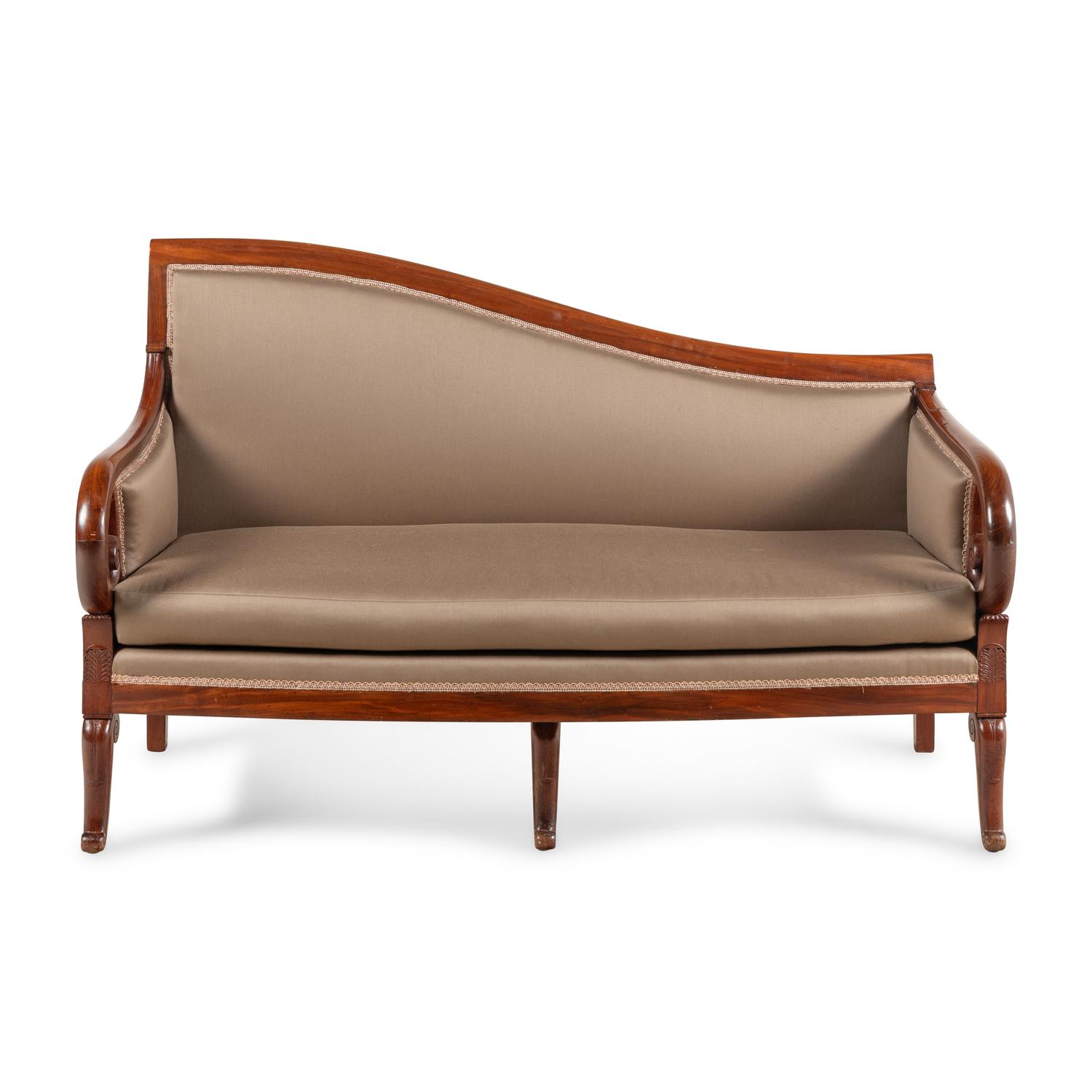 A North European Mahogany Settee