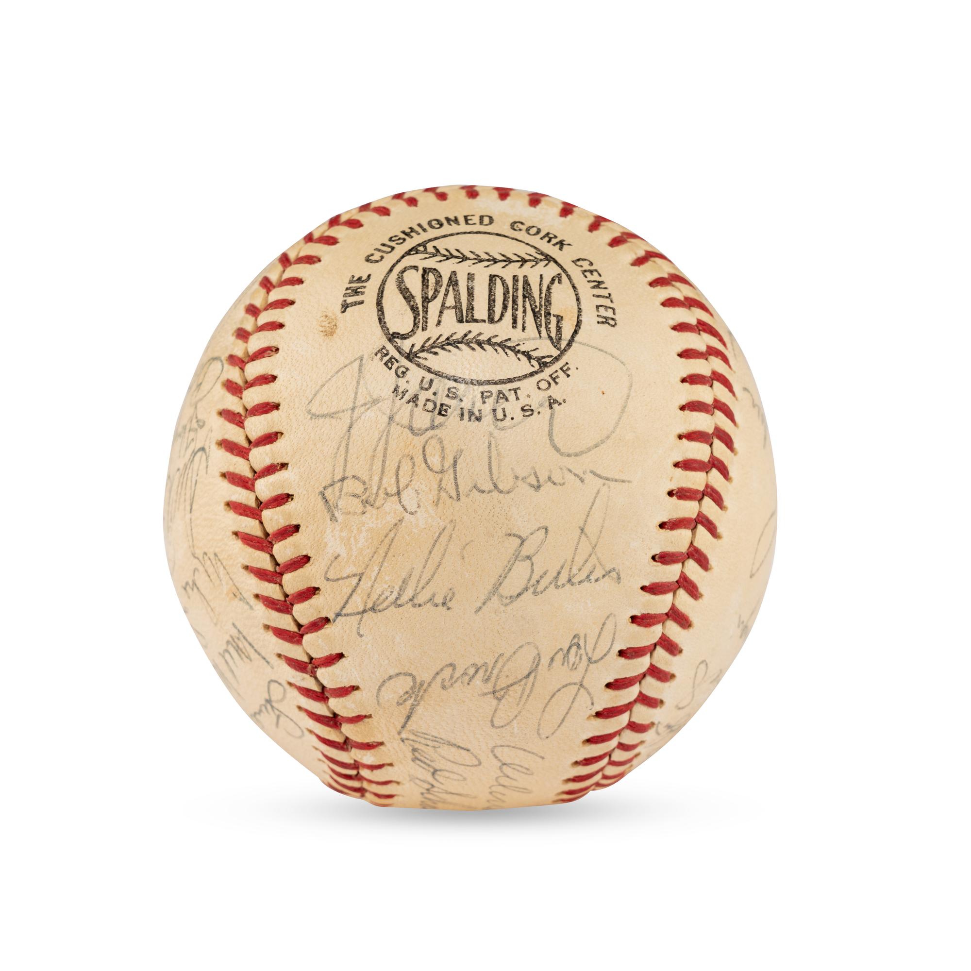 A 1968 St. Louis Cardinals Team Signed Autograph Baseball (Beckett Authentication Services Letter of Authenticity)