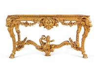 An English Neoclassical Giltwood Table Base