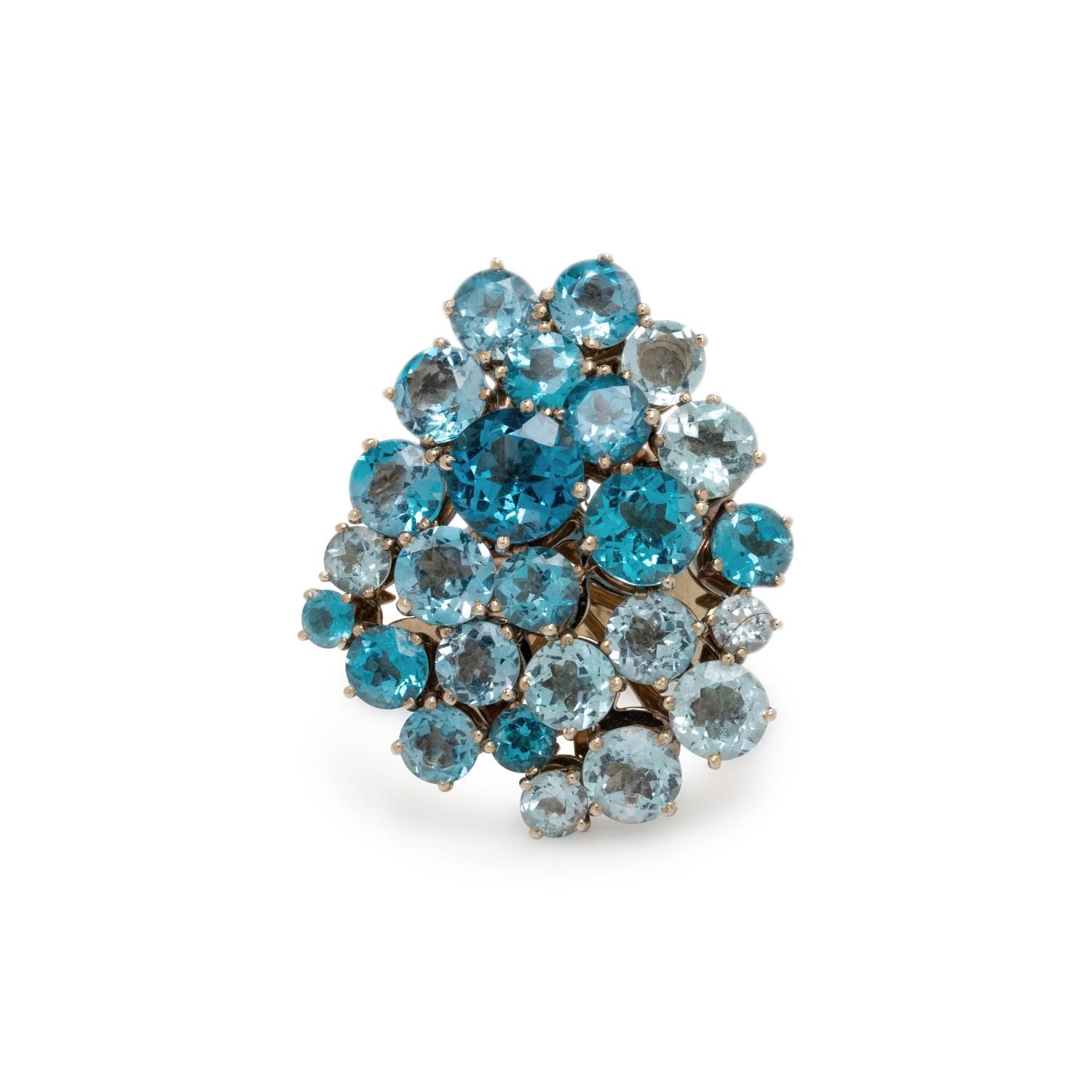 H. STERN, BLUE TOPAZ 'GRUPO CORPO' RING