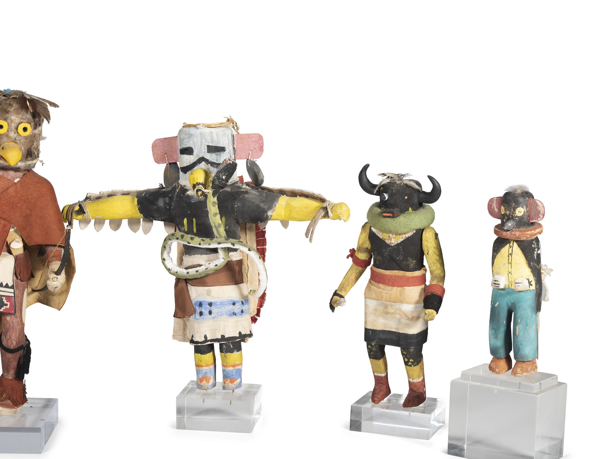 Collection of Hopi Katsina Dolls