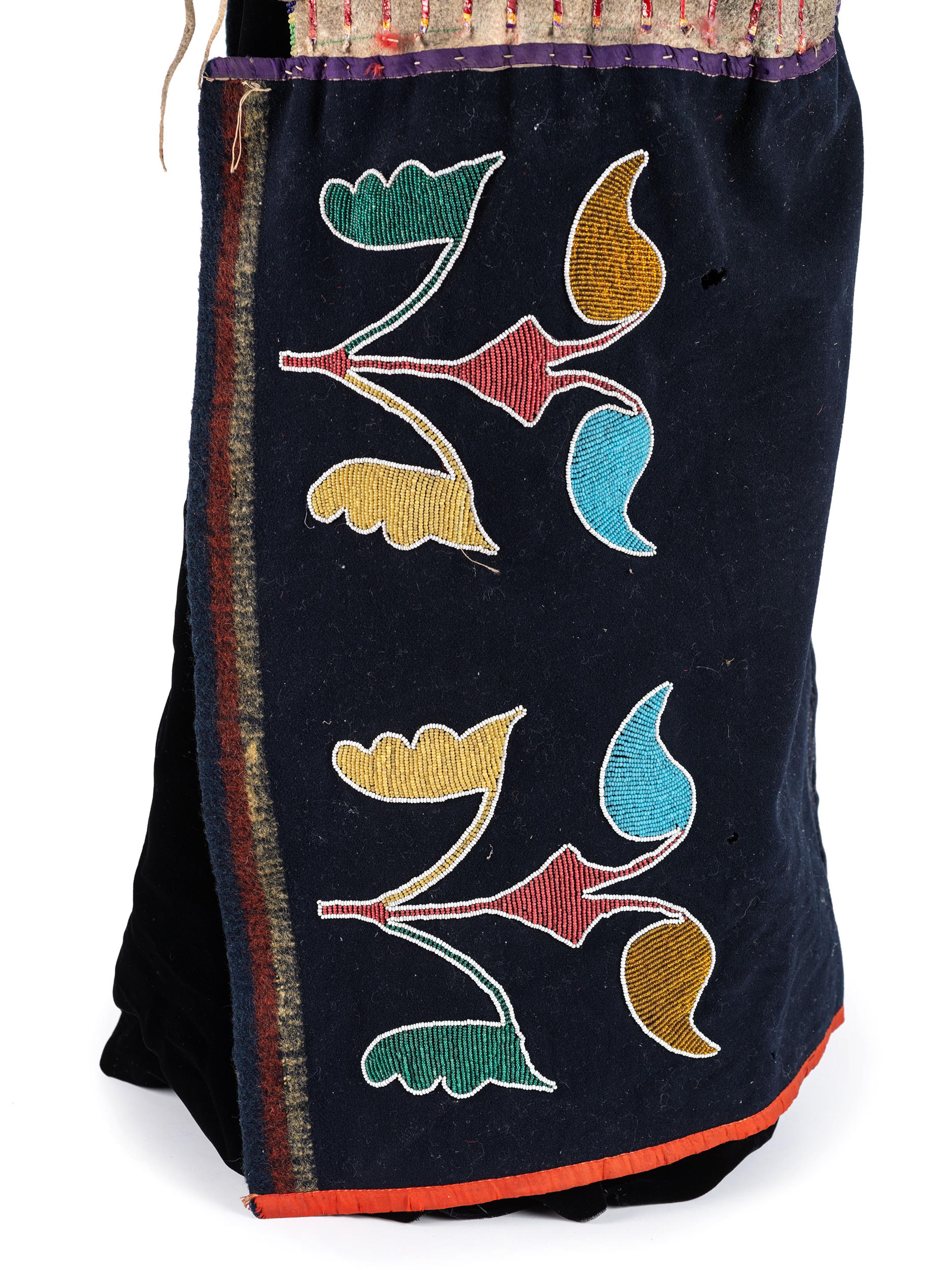 Otoe and Sioux Beaded and Quilled Hide Cradle Cover
