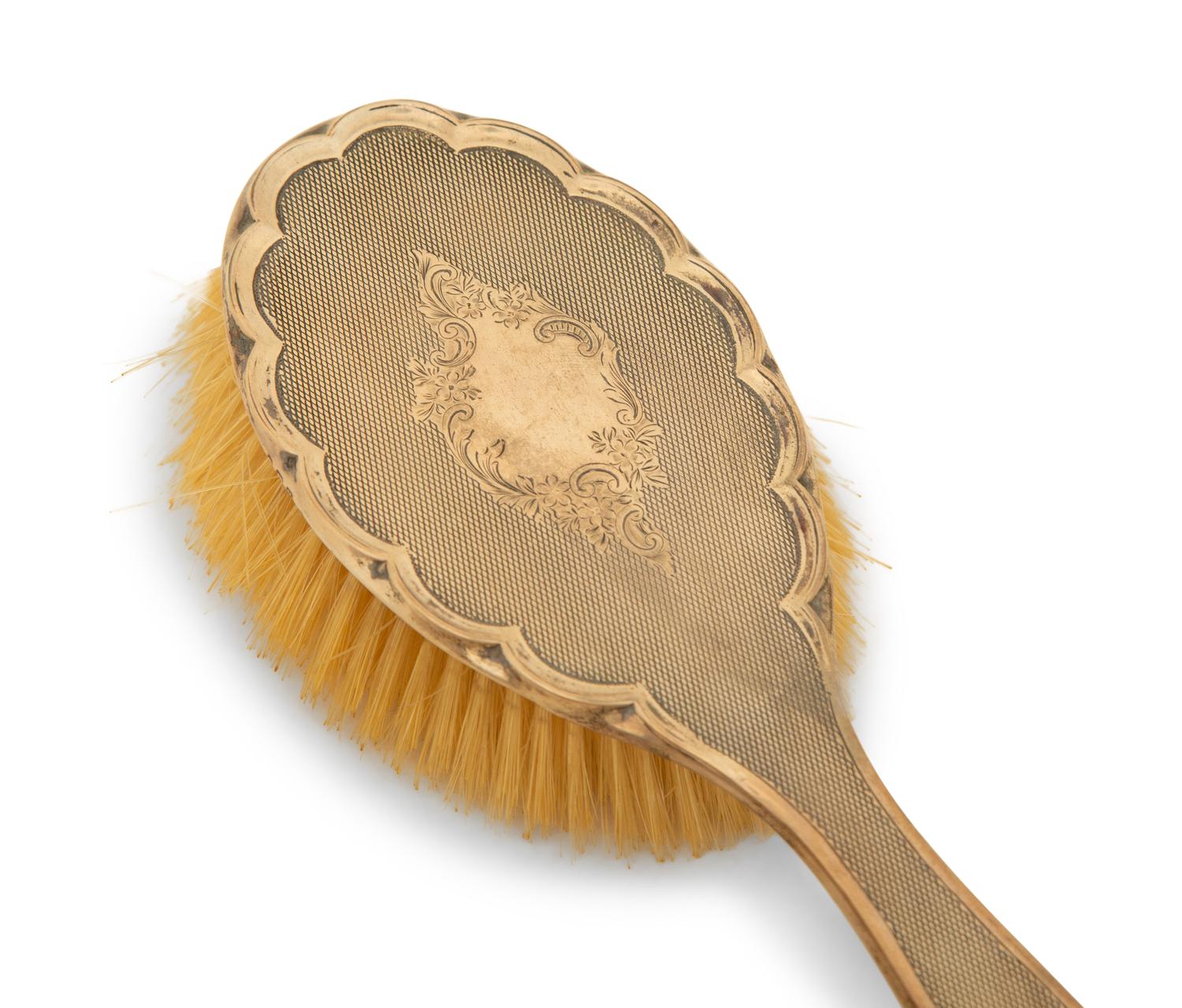 An English Silver Mounted Vanity Set