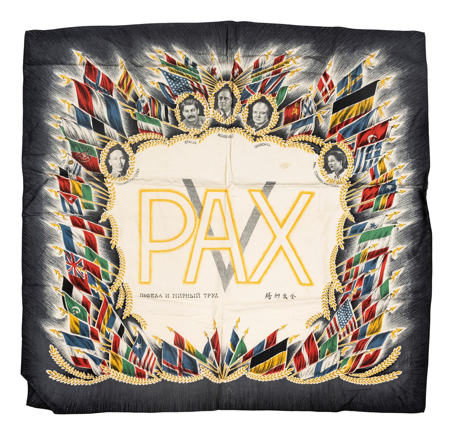 [WORLD WAR II]. A collection of 14 miscellaneous objects relating to Allied Powers, including: