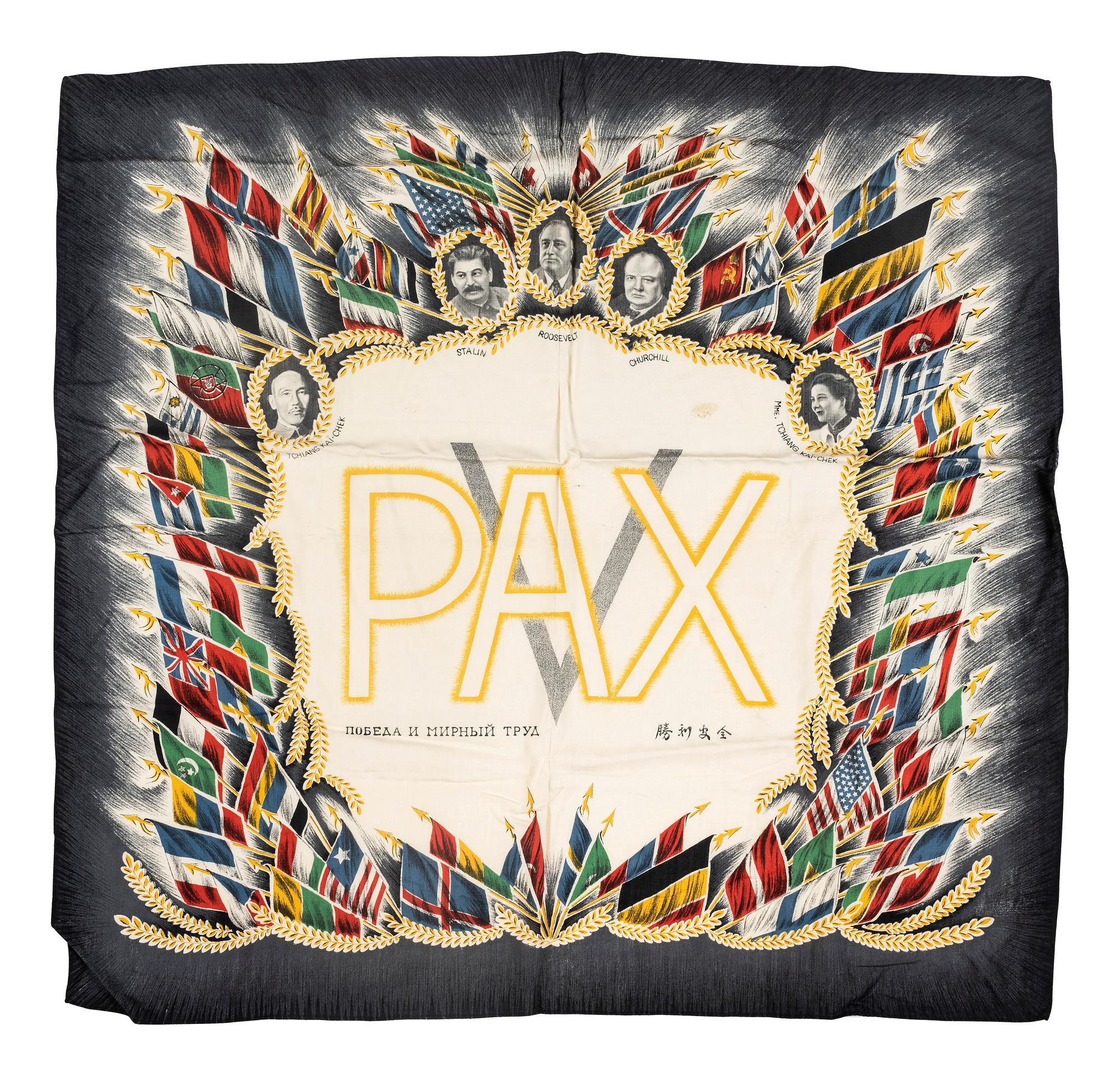 [WORLD WAR II]. A collection of 14 miscellaneous objects relating to Allied Powers, including: