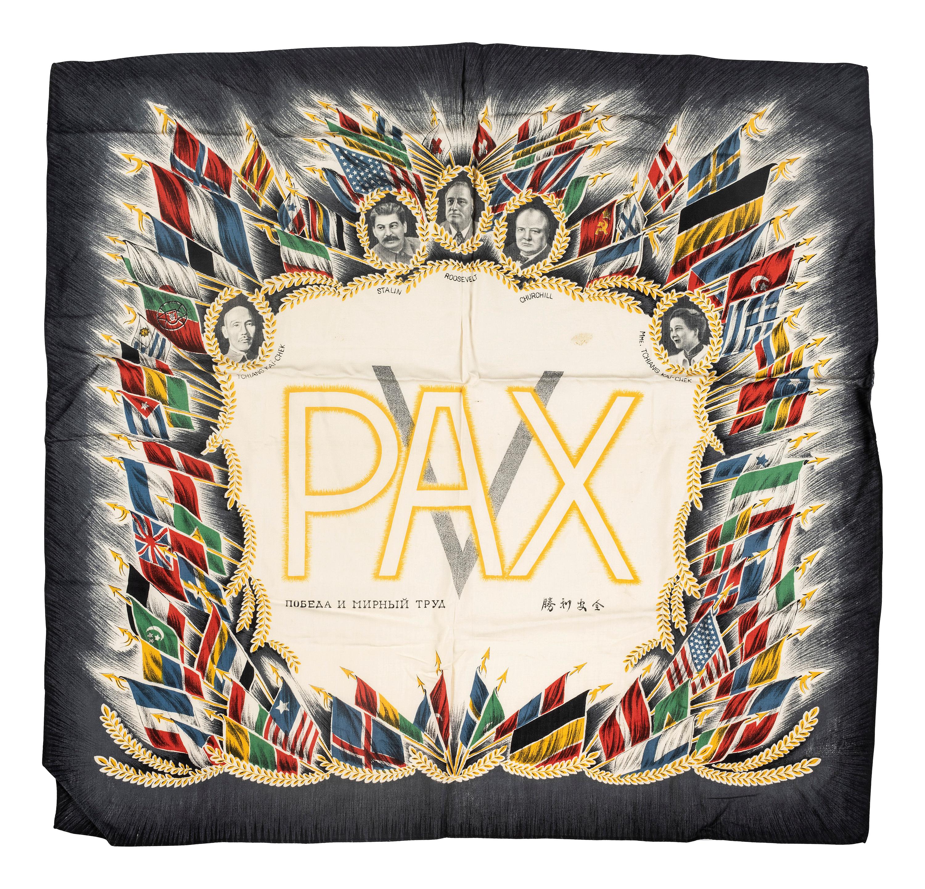 [WORLD WAR II]. A collection of 14 miscellaneous objects relating to Allied Powers, including: