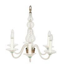 A Venetian Style Glass Six-Light Chandelier