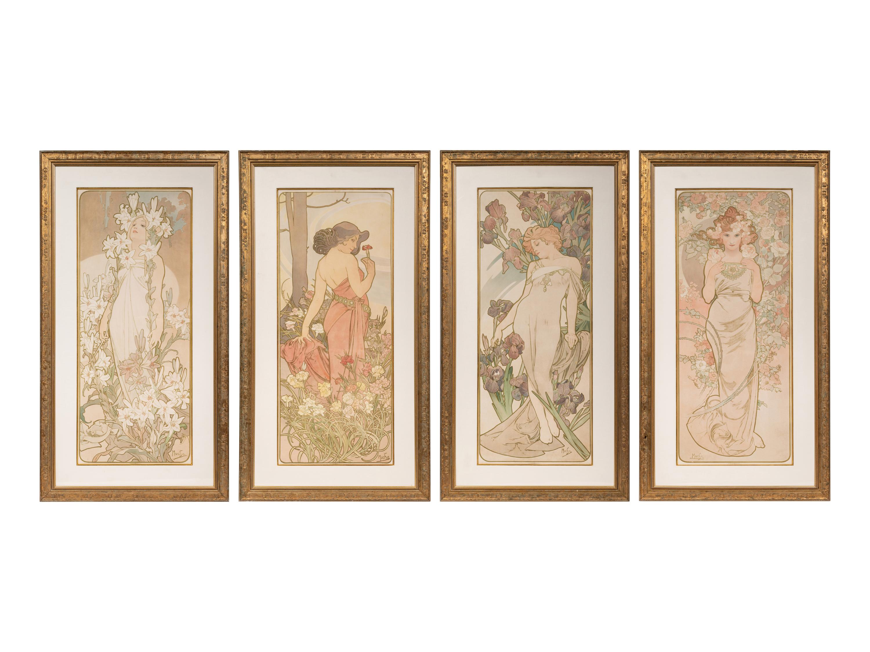Les Fleurs (l'œillet, le lys, la rose, l'iris)