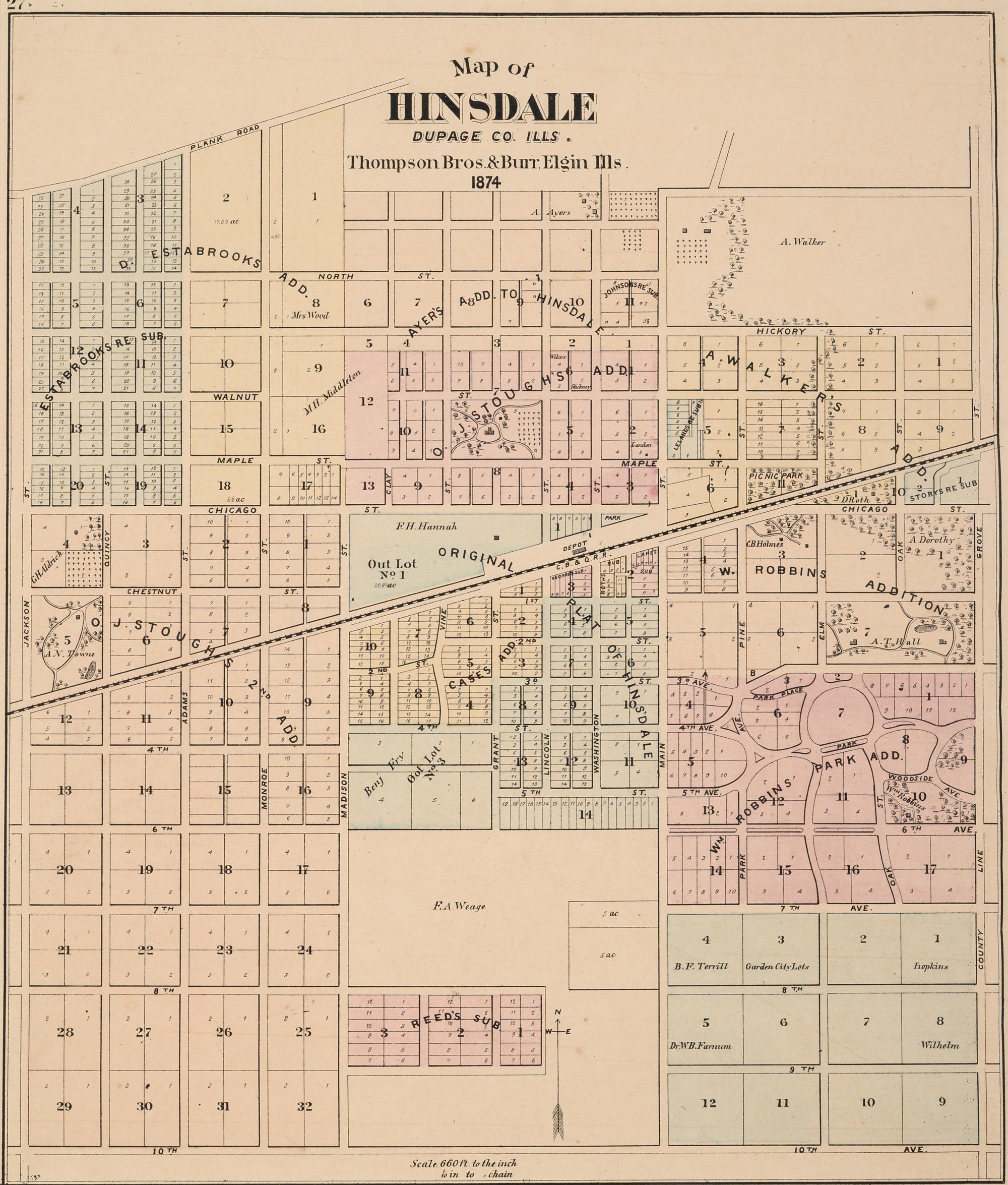 A group of 14 19th and 20th century maps, comprising: