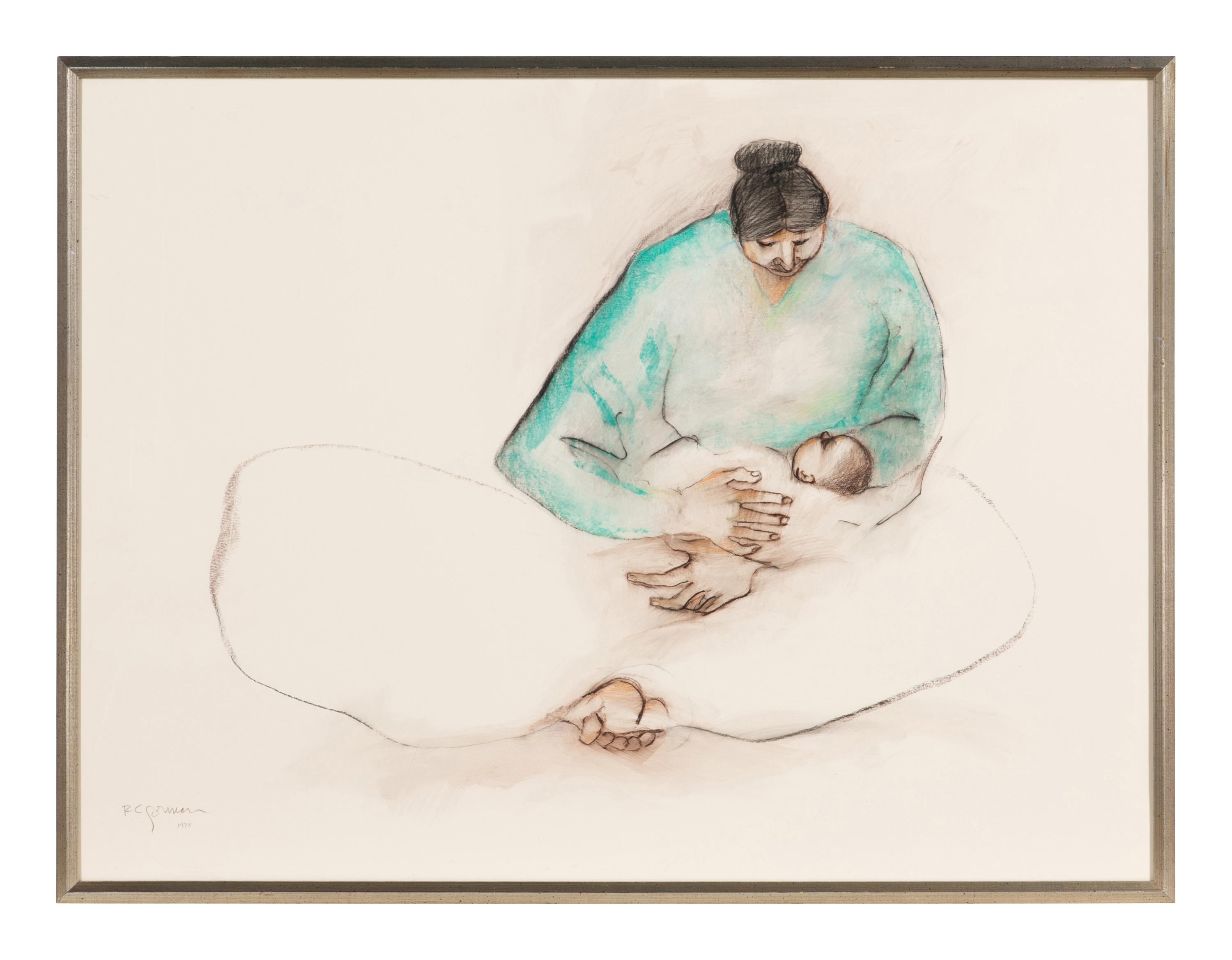 R. C. Gorman (American, 1932–2005) — Mother and Child , 1978