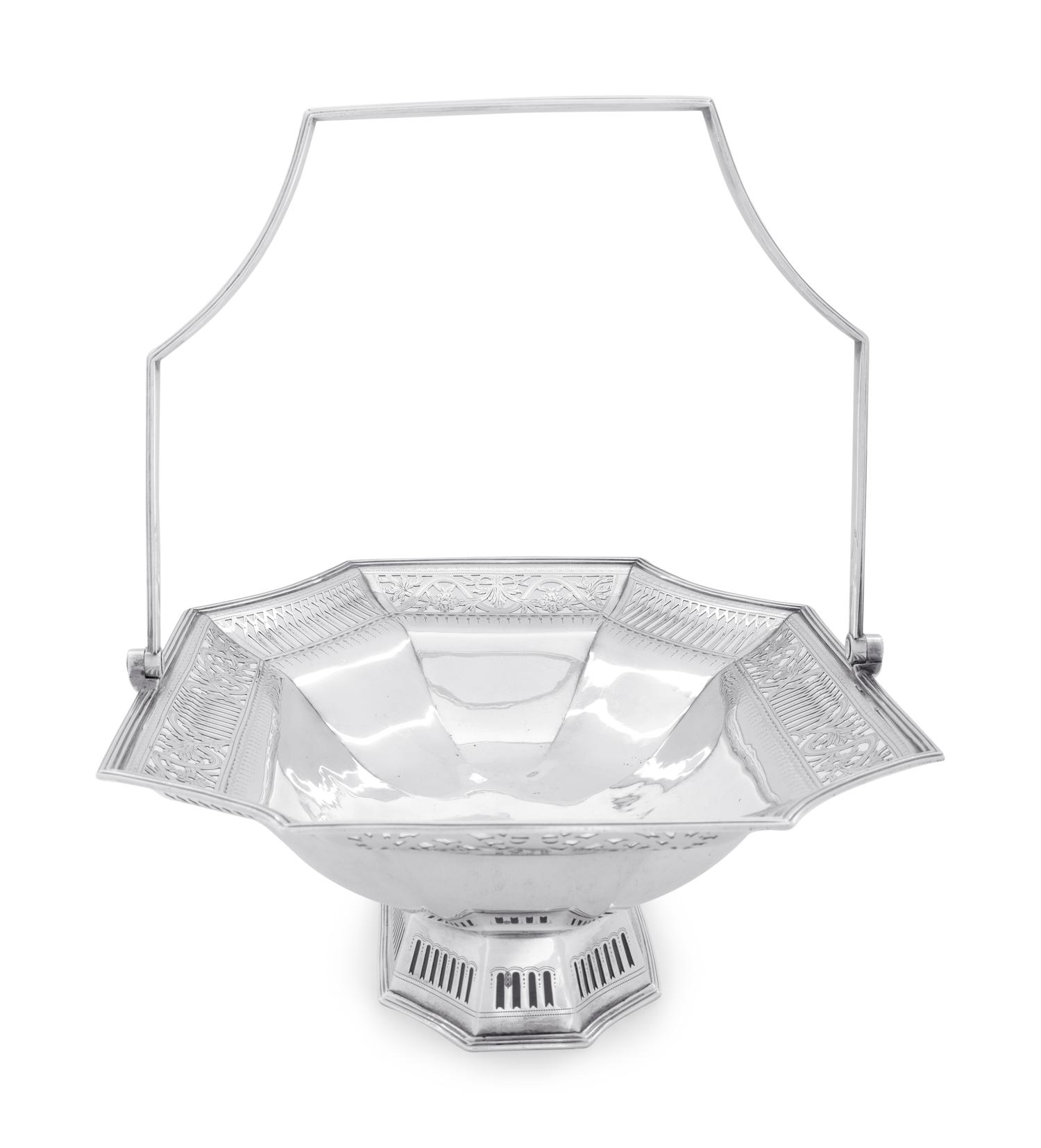 A George III Silver Centerpiece Basket
