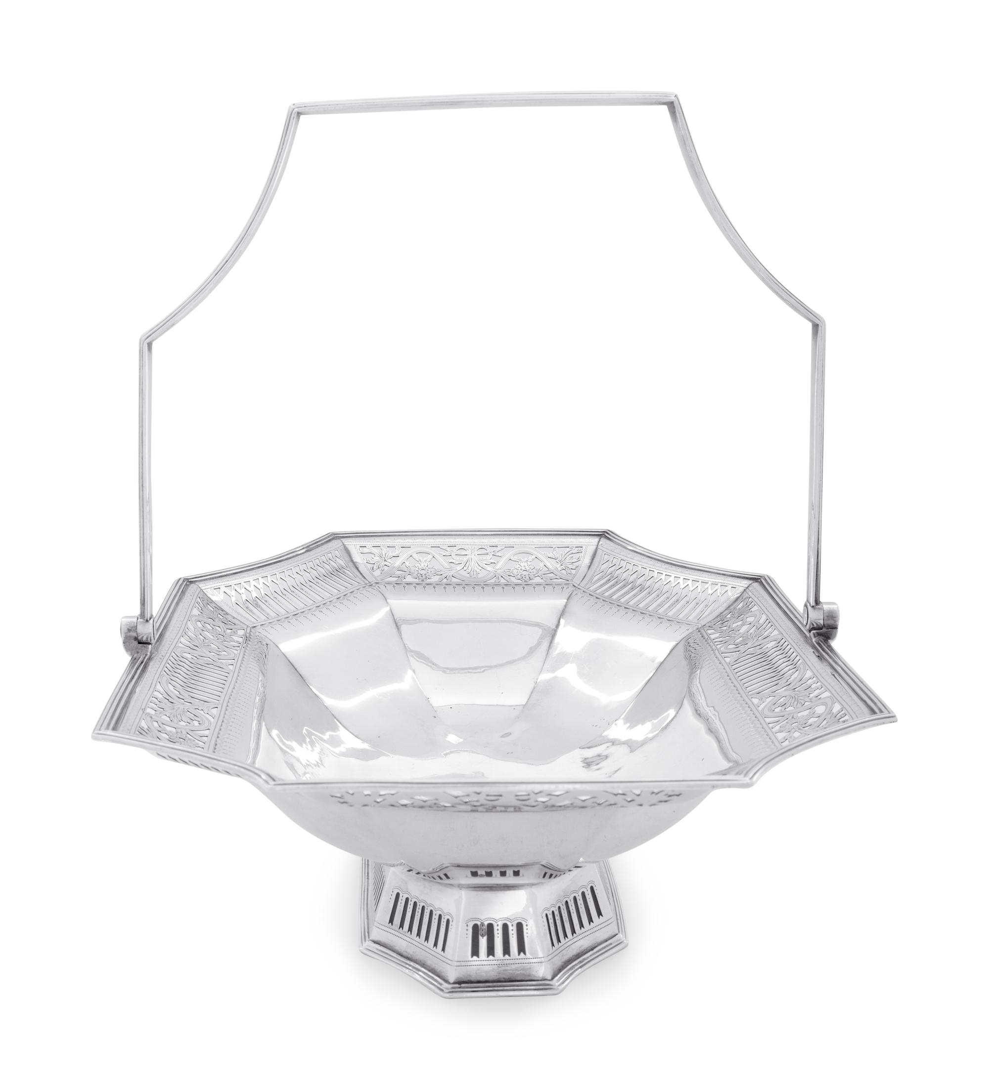 A George III Silver Centerpiece Basket