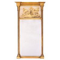 A Classical Giltwood and Eglomise Mirror