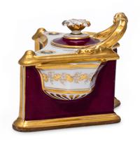 A Flight, Barr and Barr Worcester Porcelain Standish