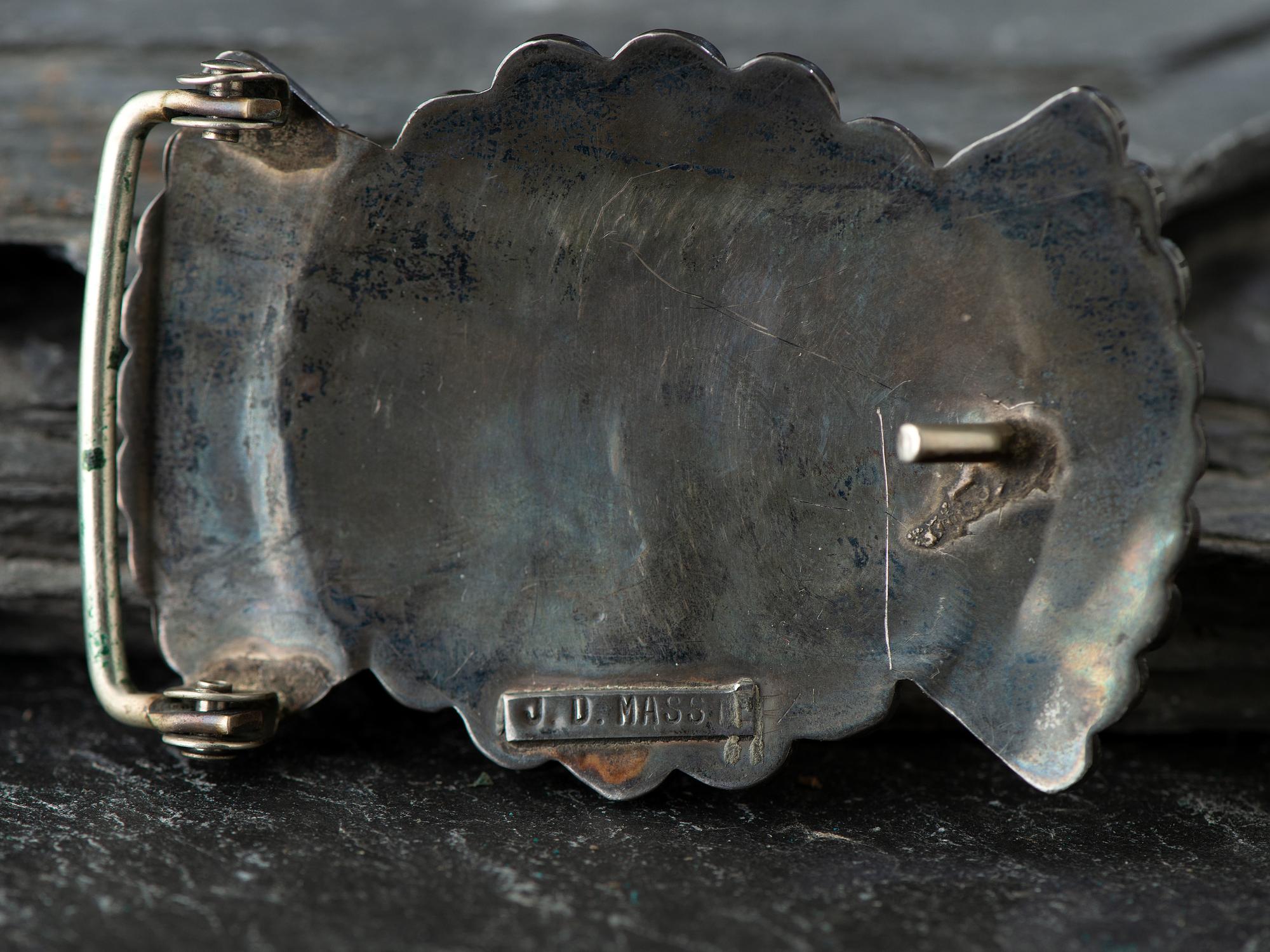 Zuni and Hopi Silver Belt Buckles
