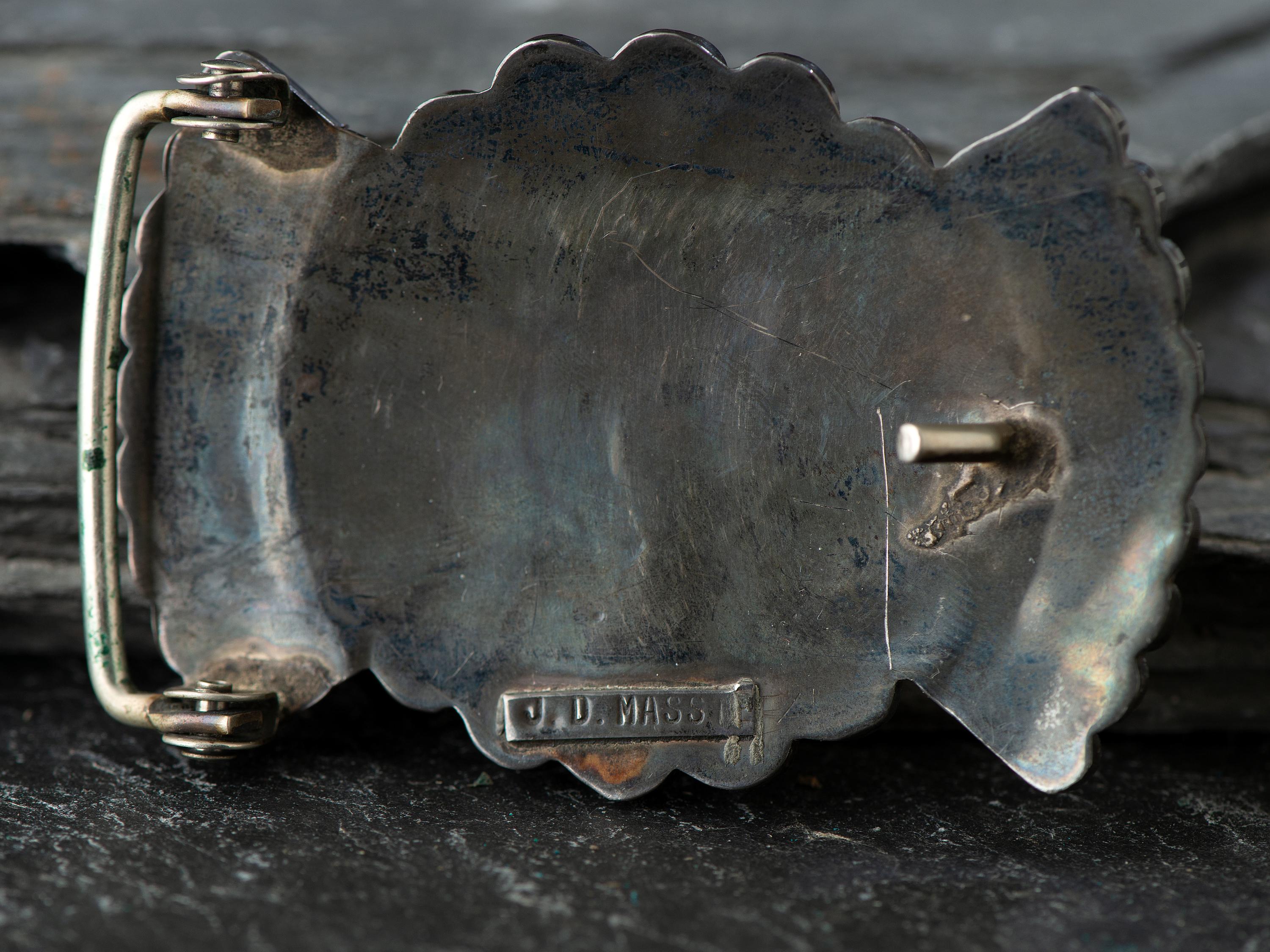 Zuni and Hopi Silver Belt Buckles