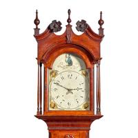 A Chippendale Carved Cherry Tall Case Clock