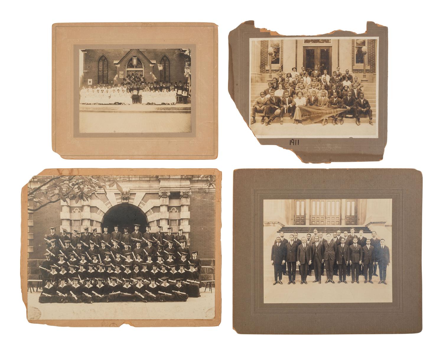 [EDUCATION]. A group of 21 assorted photographs of school, church, and musical groups including the Mills Blue Rhythm Band.