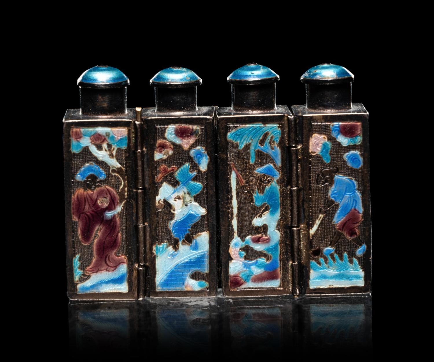 Four Metal Bottles