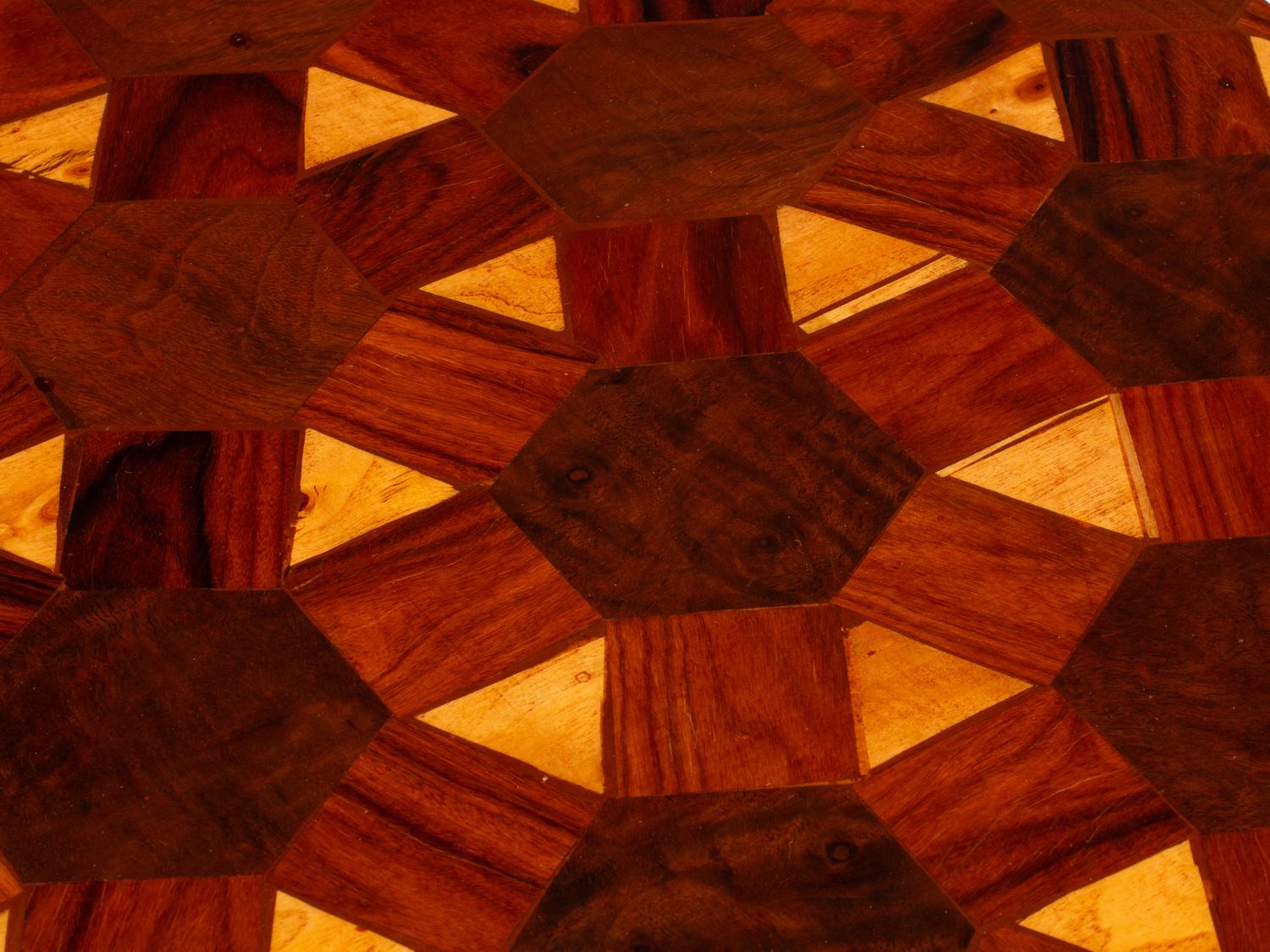 A Pair of Art Deco Style Parquetry Side Tables